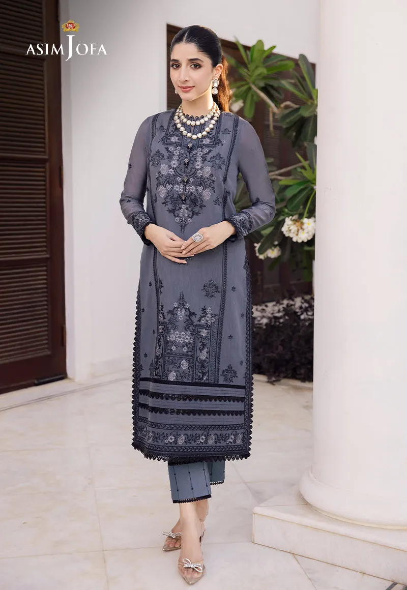 AJZS-07 | Asim Jofa Zari Sitara Luxury Eid Festive Collection 2023 | Unstitched Embrodried Suits
