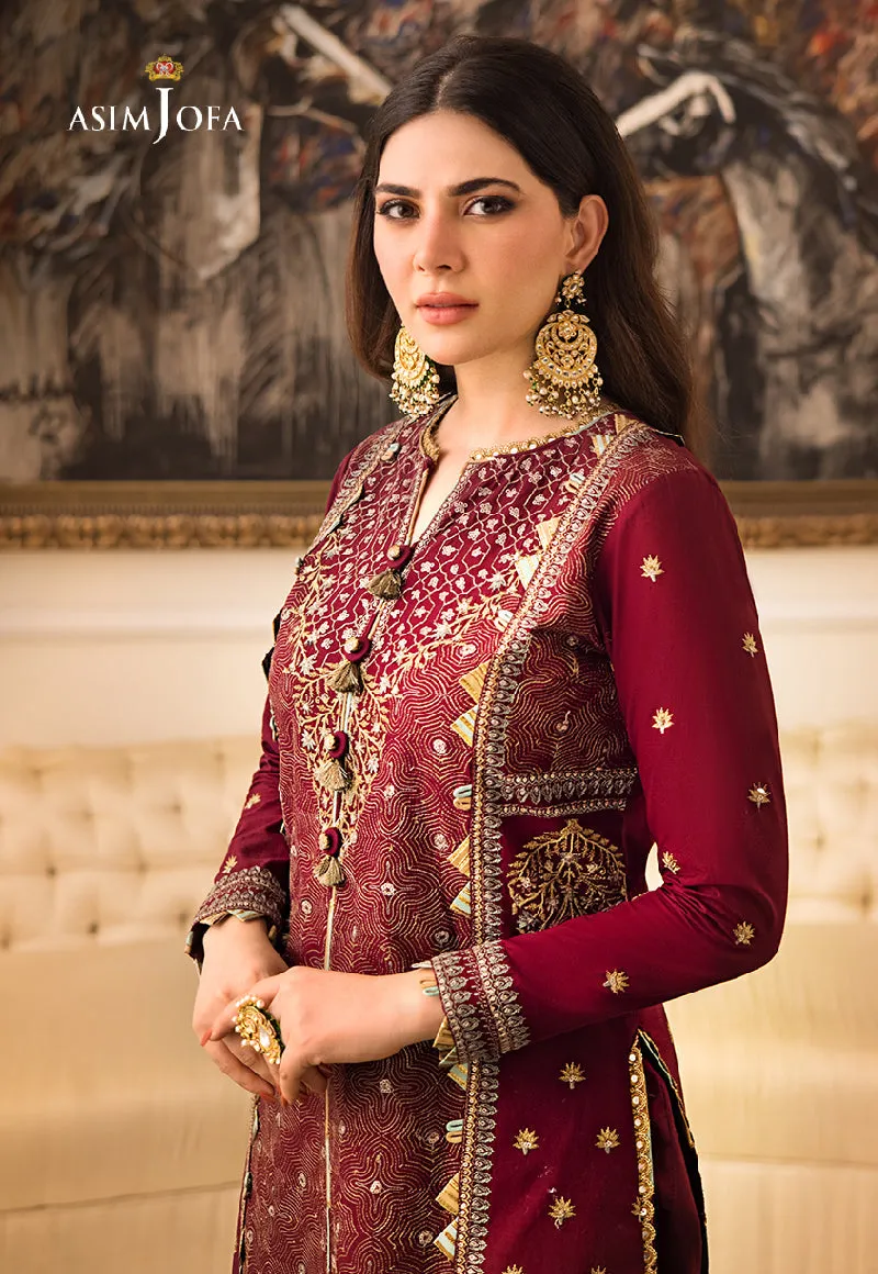 AJZS-10 | Asim Jofa Zari Sitara Luxury Eid Festive Collection 2023 | Unstitched Embrodried Suits