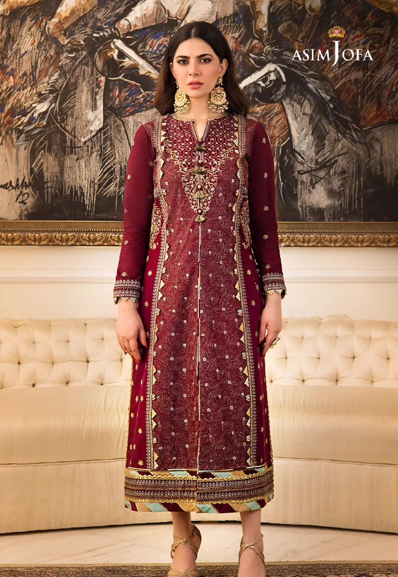 AJZS-10 | Asim Jofa Zari Sitara Luxury Eid Festive Collection 2023 | Unstitched Embrodried Suits