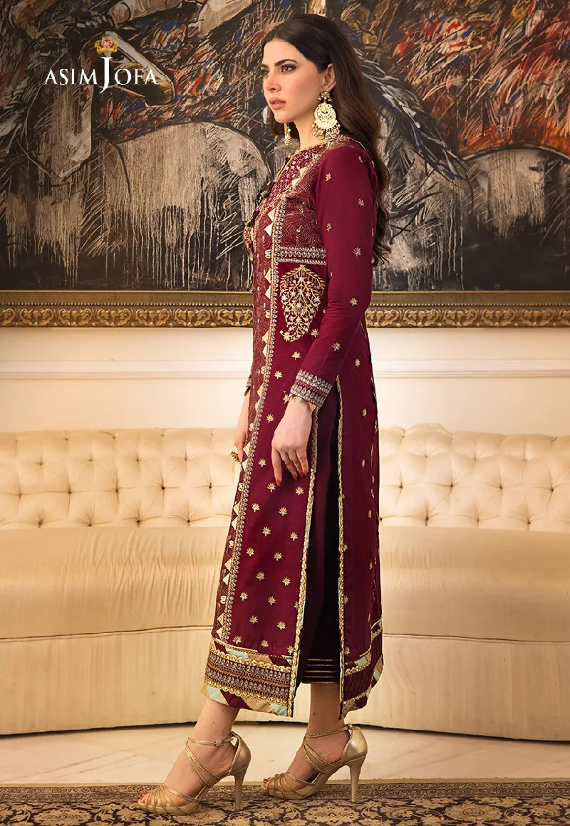 AJZS-10 | Asim Jofa Zari Sitara Luxury Eid Festive Collection 2023 | Unstitched Embrodried Suits