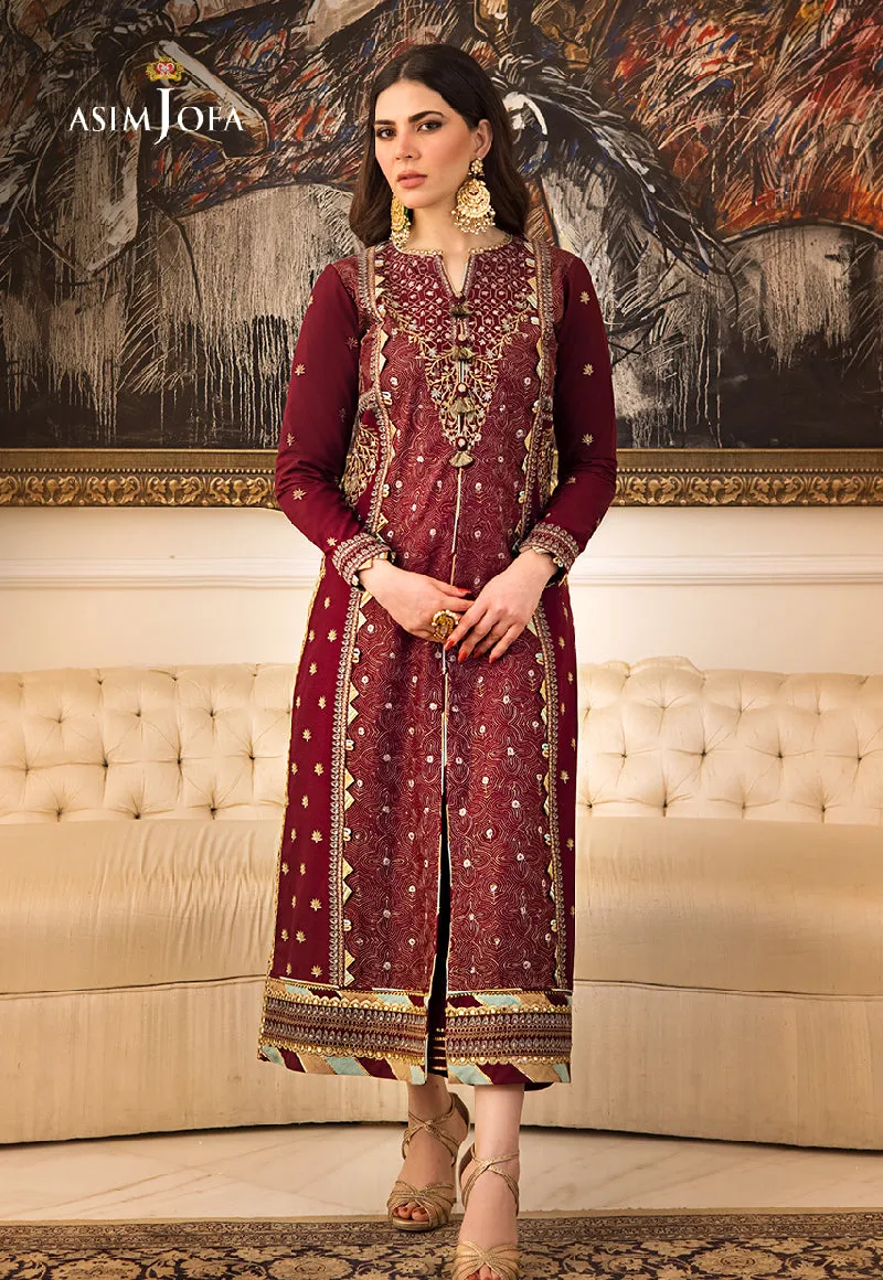 AJZS-10 | Asim Jofa Zari Sitara Luxury Eid Festive Collection 2023 | Unstitched Embrodried Suits