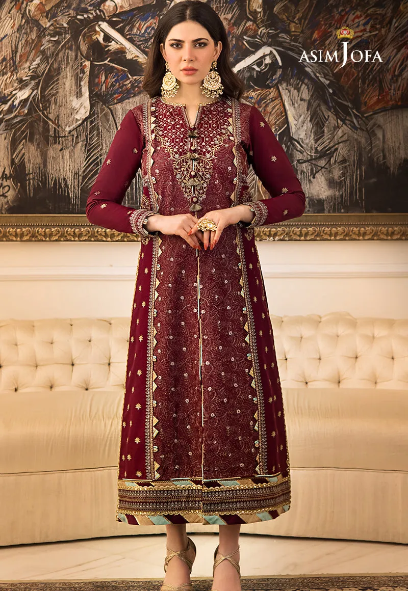 AJZS-10 | Asim Jofa Zari Sitara Luxury Eid Festive Collection 2023 | Unstitched Embrodried Suits