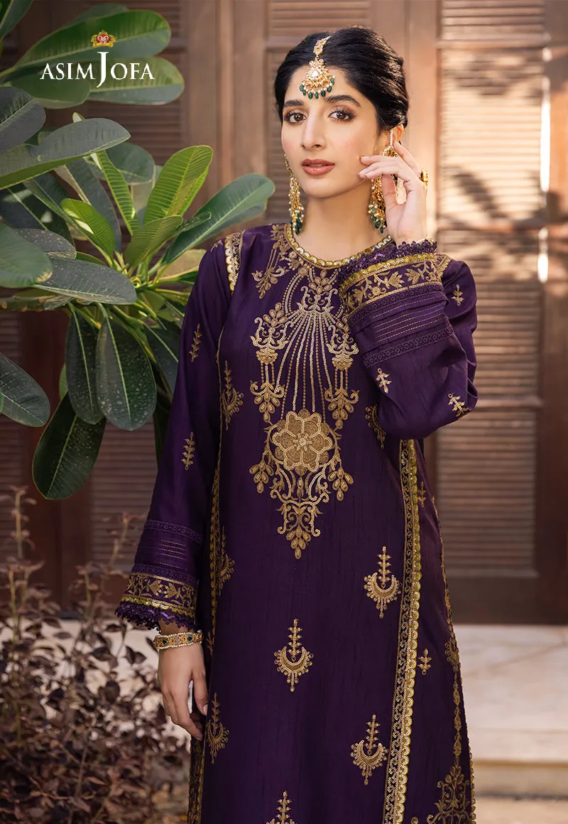 AJZS-13 | Asim Jofa Zari Sitara Luxury Eid Festive Collection 2023 | Unstitched Embrodried Suits
