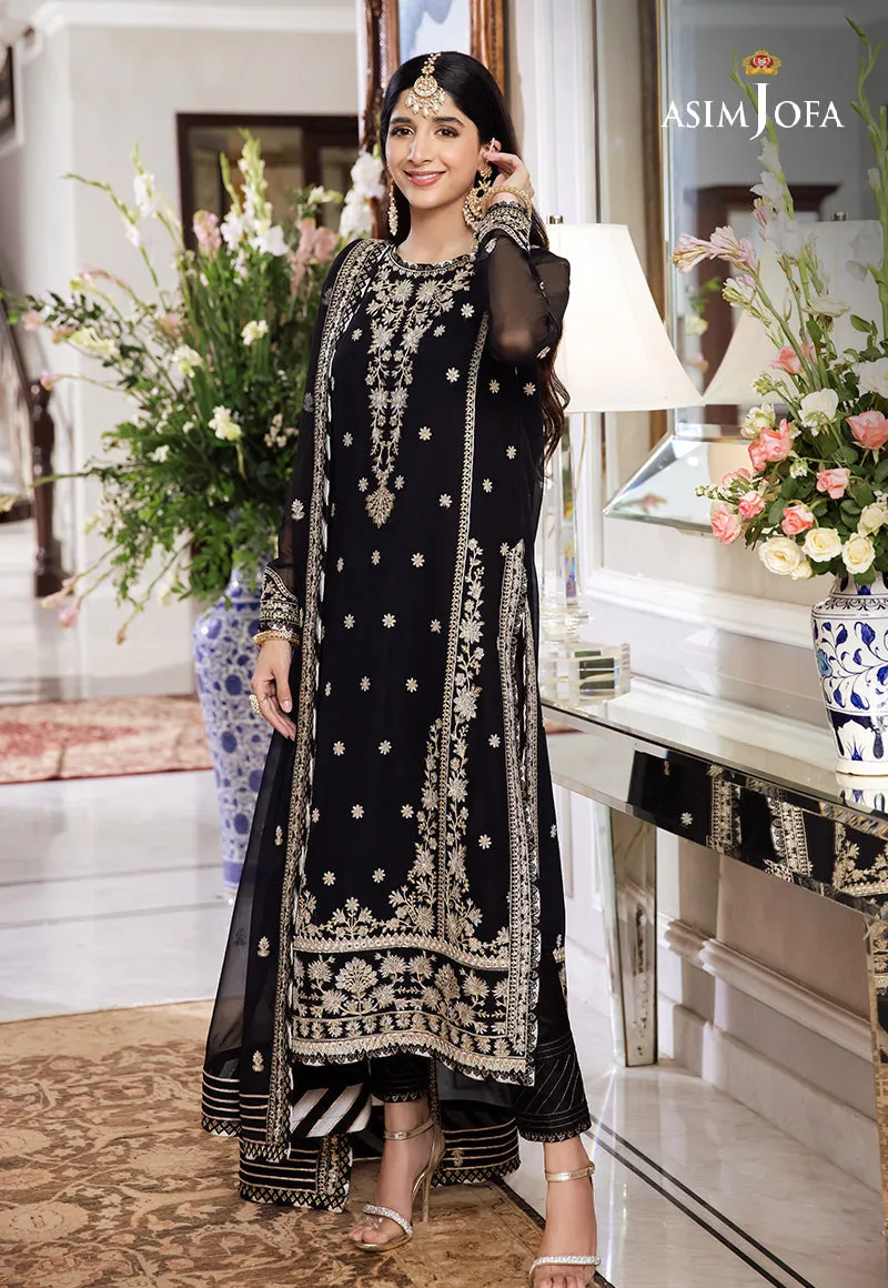 AJZS-14 | Asim Jofa Zari Sitara Luxury Eid Festive Collection 2023 | Unstitched Embrodried Suits
