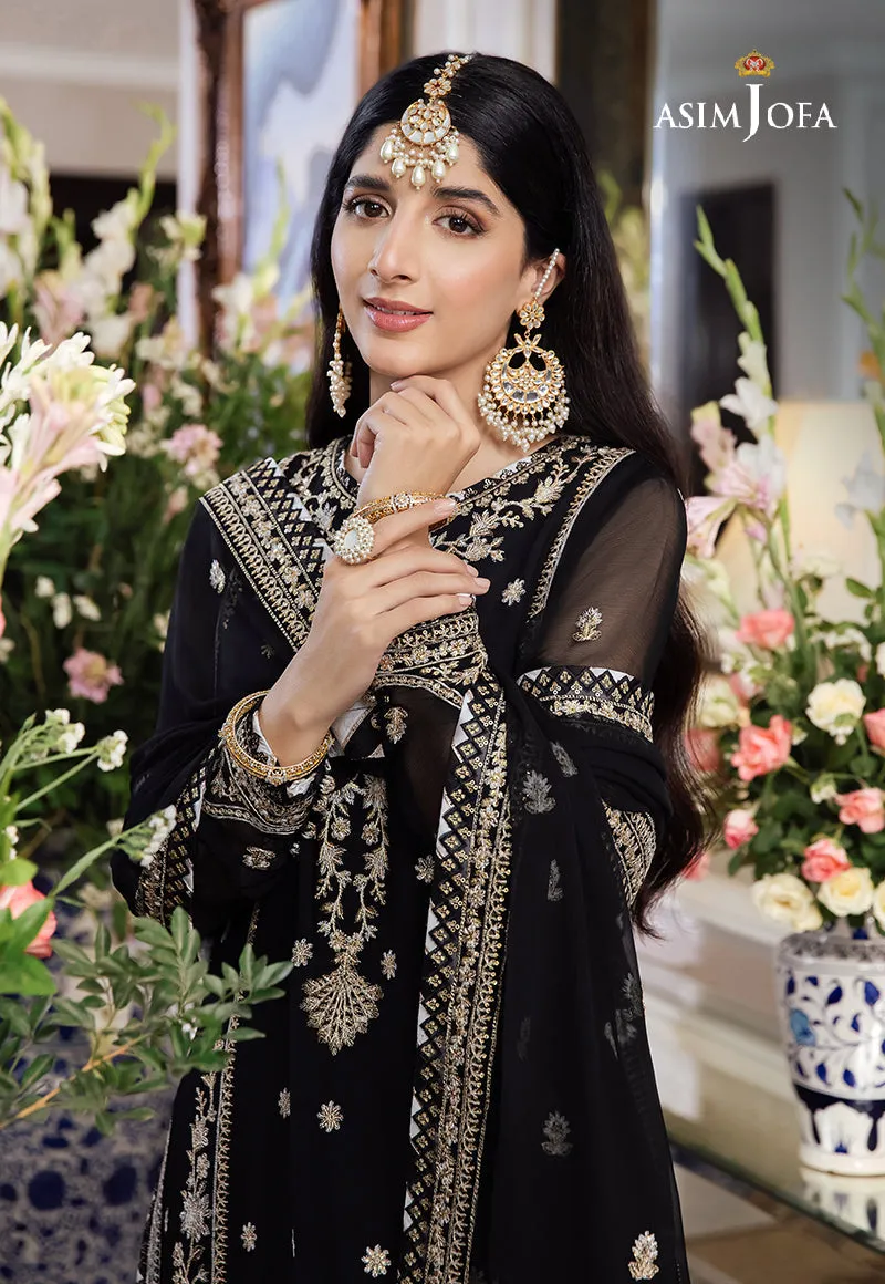 AJZS-14 | Asim Jofa Zari Sitara Luxury Eid Festive Collection 2023 | Unstitched Embrodried Suits