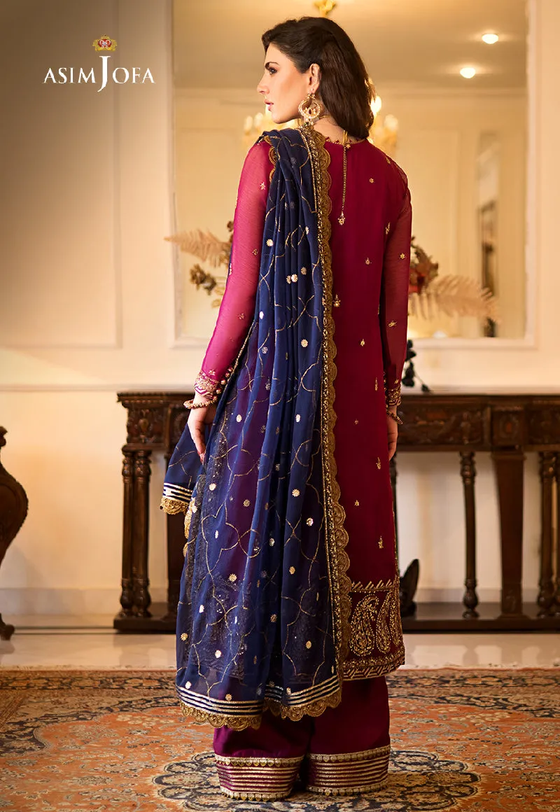 AJZS-16 | Asim Jofa Zari Sitara Luxury Eid Festive Collection 2023 | Unstitched Embrodried Suits