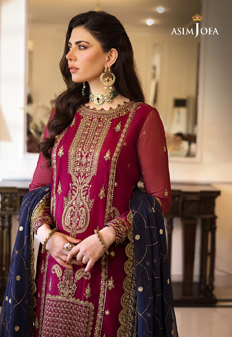 AJZS-16 | Asim Jofa Zari Sitara Luxury Eid Festive Collection 2023 | Unstitched Embrodried Suits