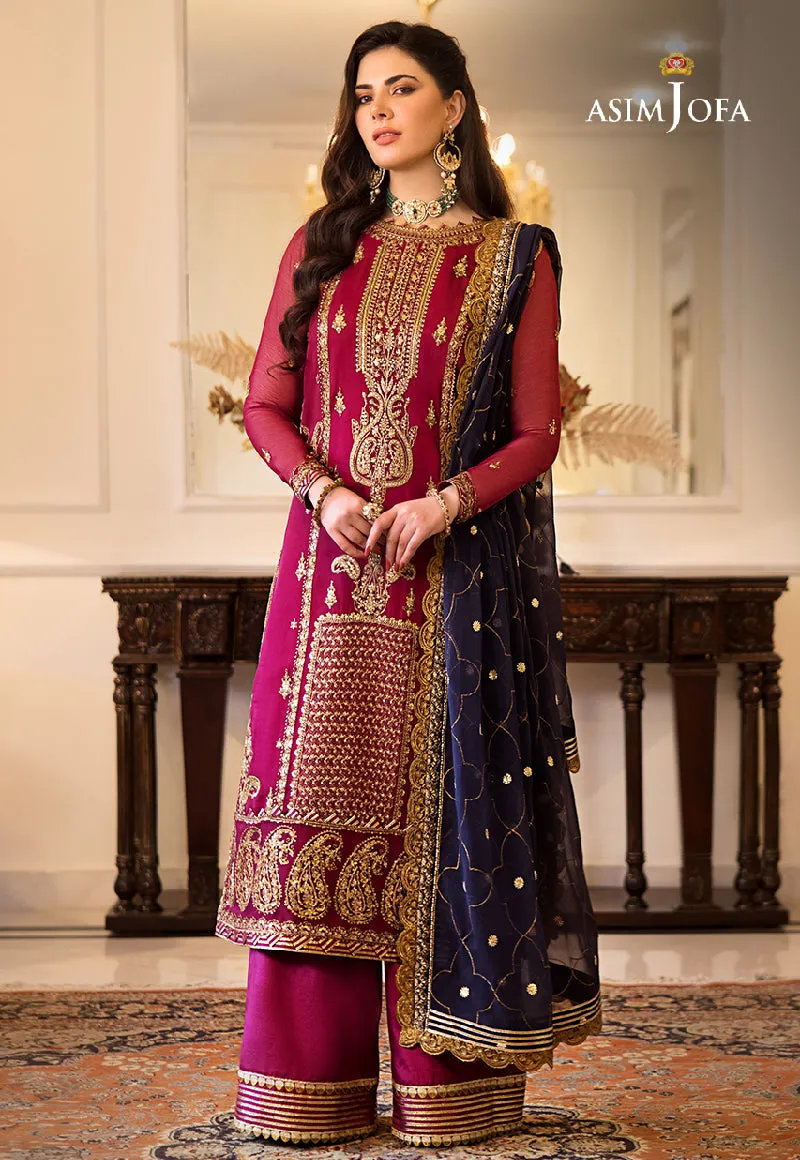AJZS-16 | Asim Jofa Zari Sitara Luxury Eid Festive Collection 2023 | Unstitched Embrodried Suits