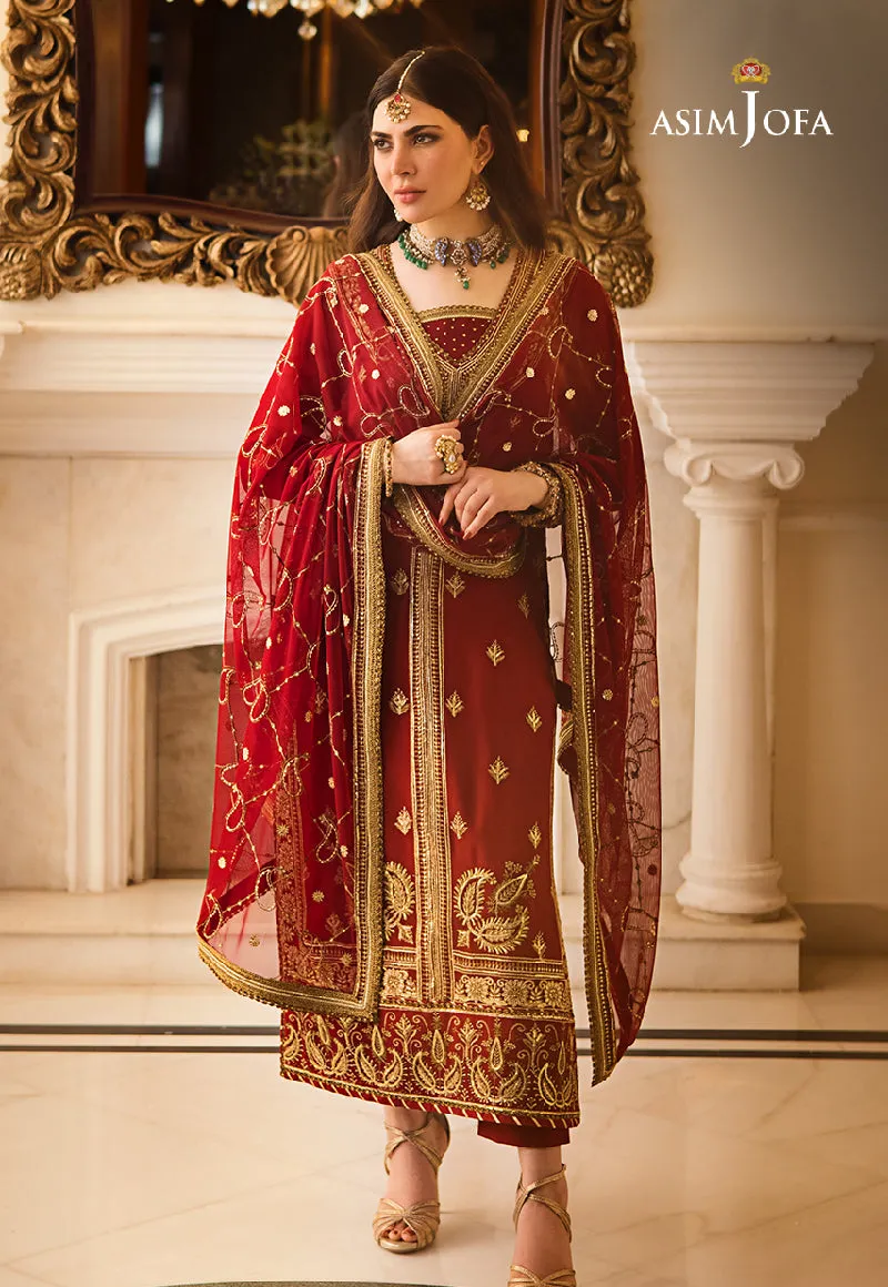 AJZS-21 | Asim Jofa Zari Sitara Luxury Eid Festive Collection 2023 | Unstitched Embrodried Suits