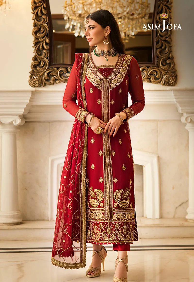 AJZS-21 | Asim Jofa Zari Sitara Luxury Eid Festive Collection 2023 | Unstitched Embrodried Suits