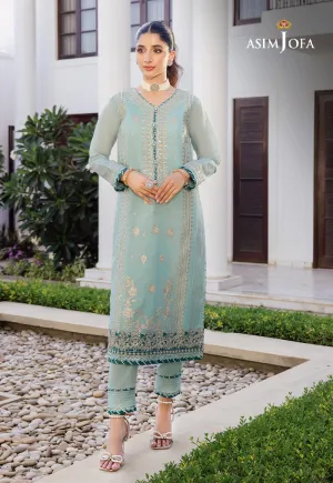 AJZS-26 | Asim Jofa Zari Sitara Luxury Eid Festive Collection 2023 | Unstitched Embrodried Suits