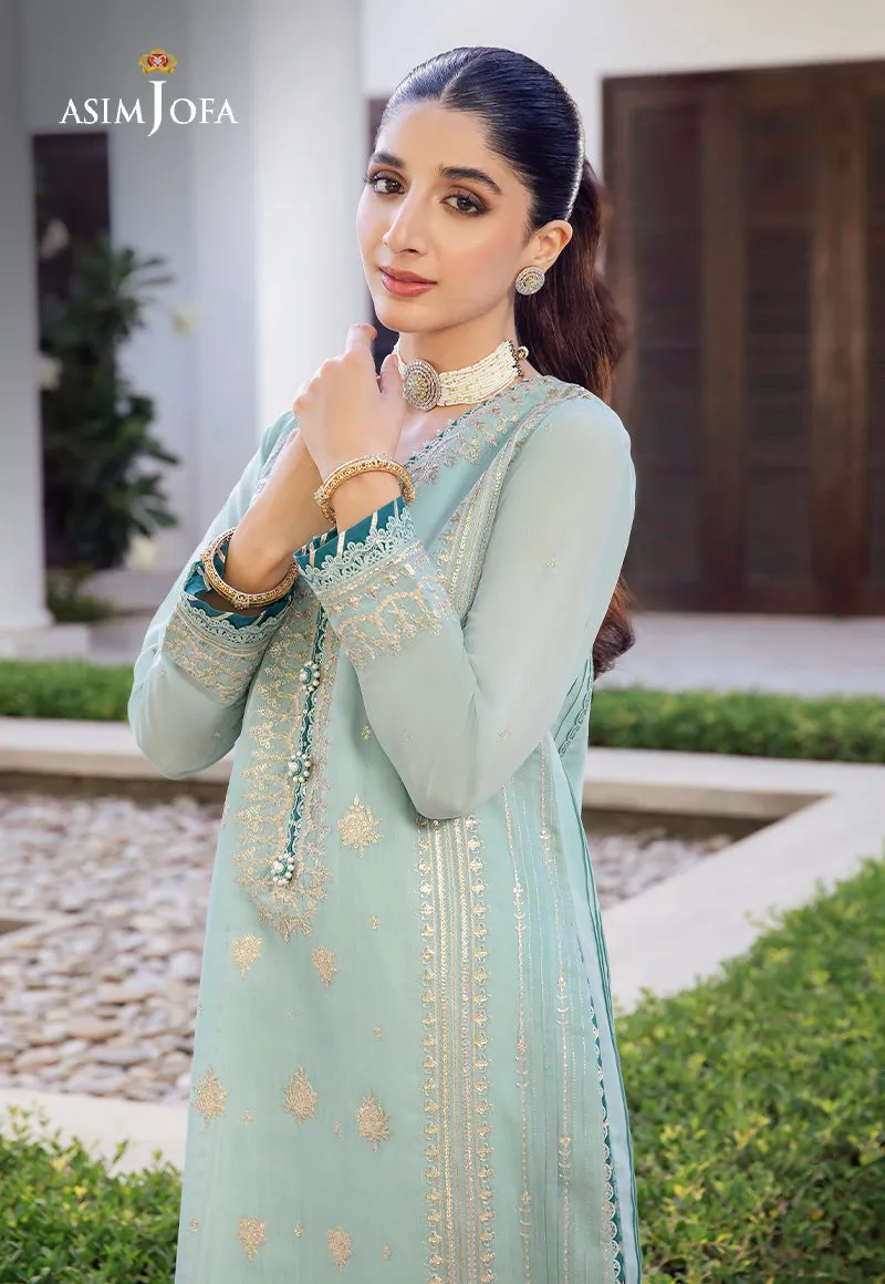AJZS-26 | Asim Jofa Zari Sitara Luxury Eid Festive Collection 2023 | Unstitched Embrodried Suits