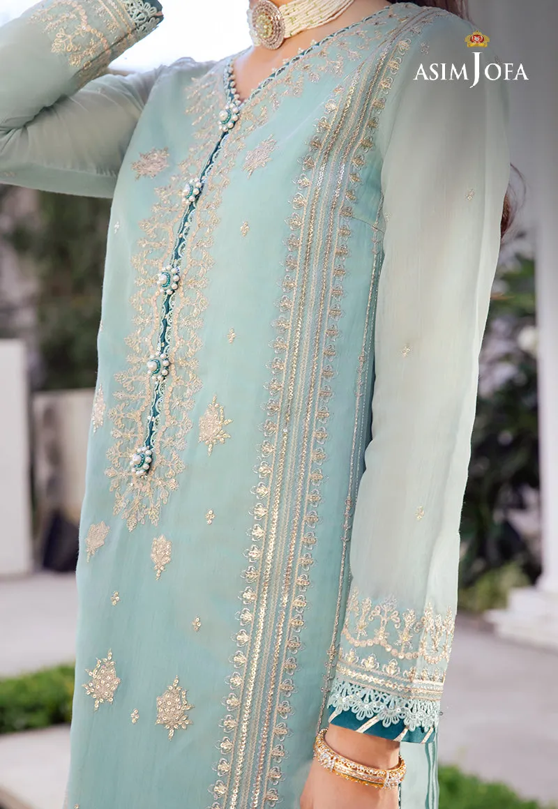 AJZS-26 | Asim Jofa Zari Sitara Luxury Eid Festive Collection 2023 | Unstitched Embrodried Suits