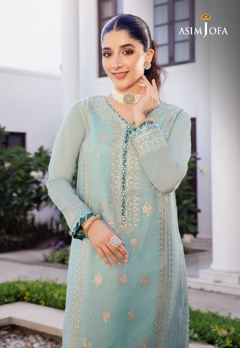 AJZS-26 | Asim Jofa Zari Sitara Luxury Eid Festive Collection 2023 | Unstitched Embrodried Suits