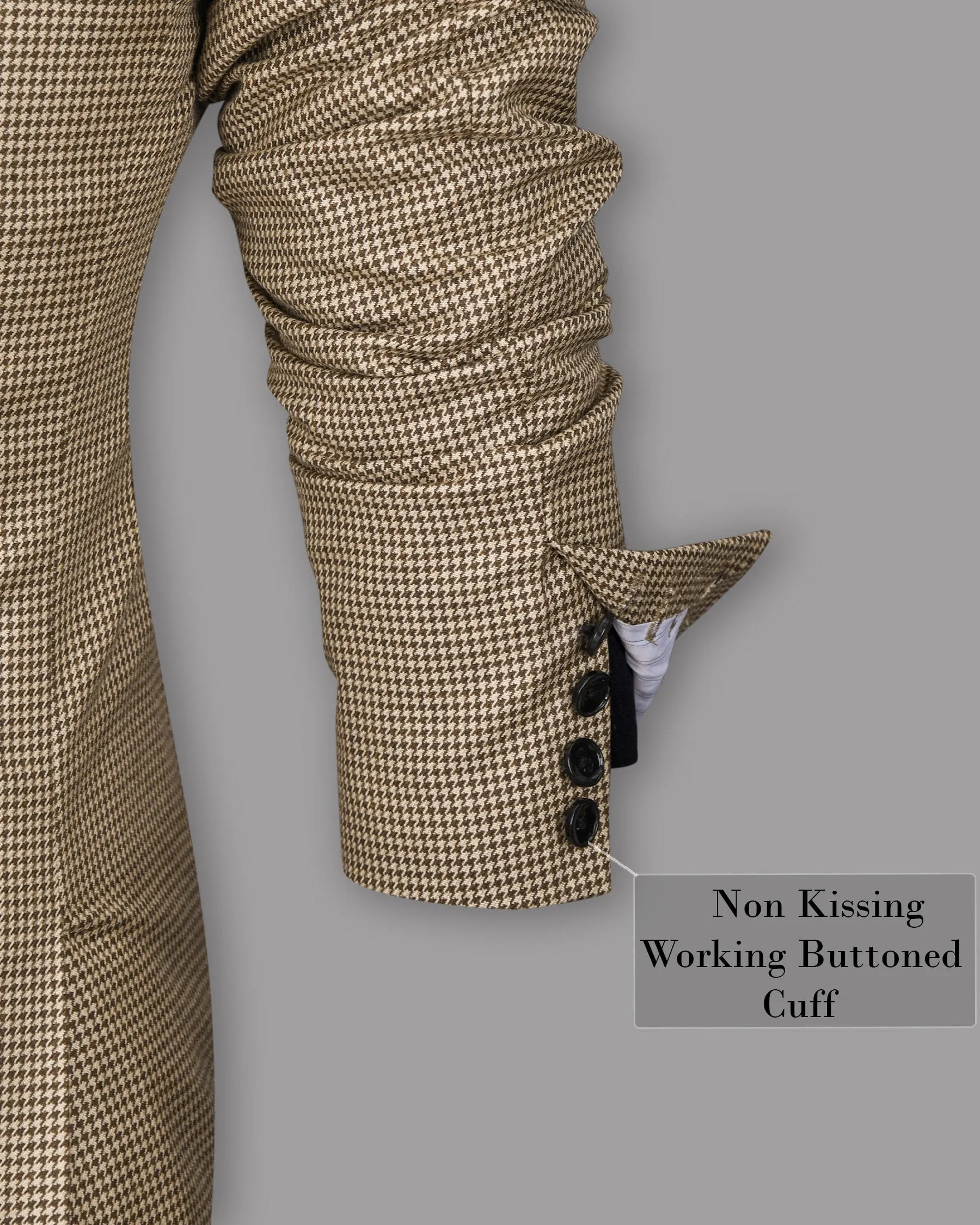 Akaroa with Millbrook Brown Houndstooth Wool Rich Blazer