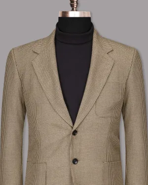Akaroa with Millbrook Brown Houndstooth Wool Rich Blazer