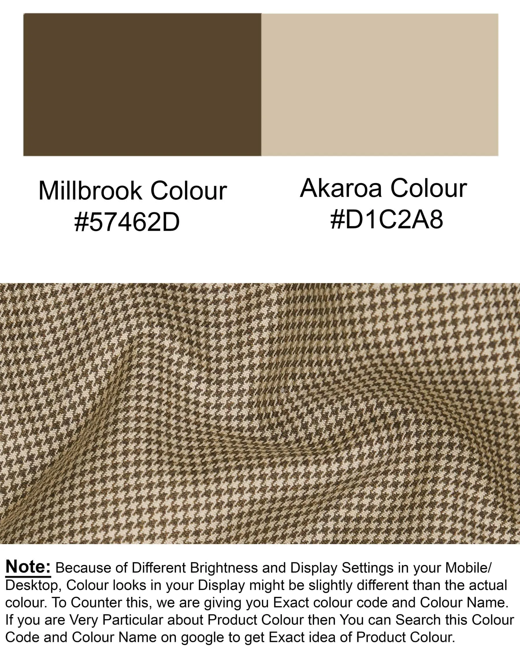 Akaroa with Millbrook Brown Houndstooth Wool Rich Blazer