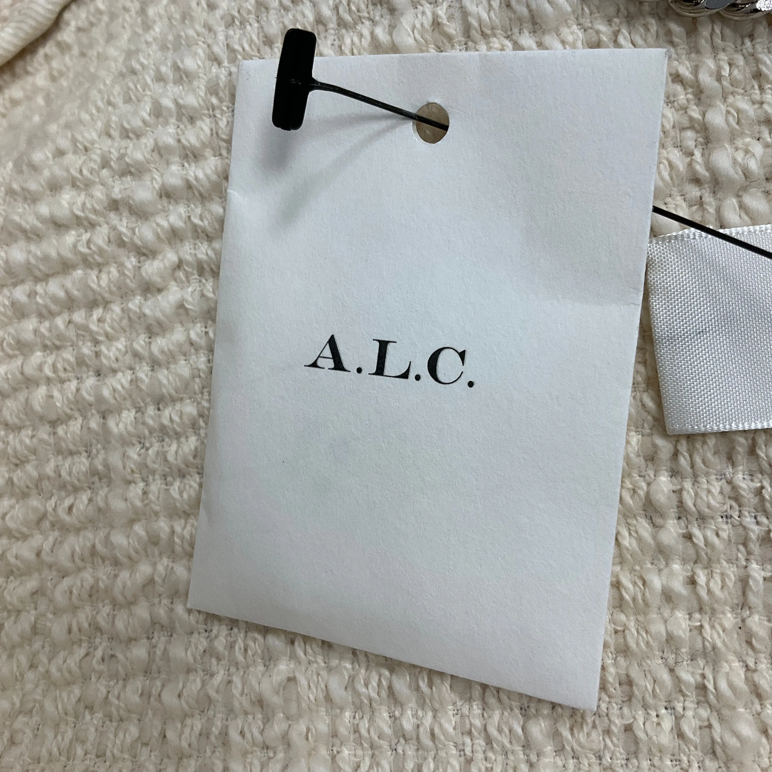 A.L.C. Ivory Peyton Cotton Boucle Jacket