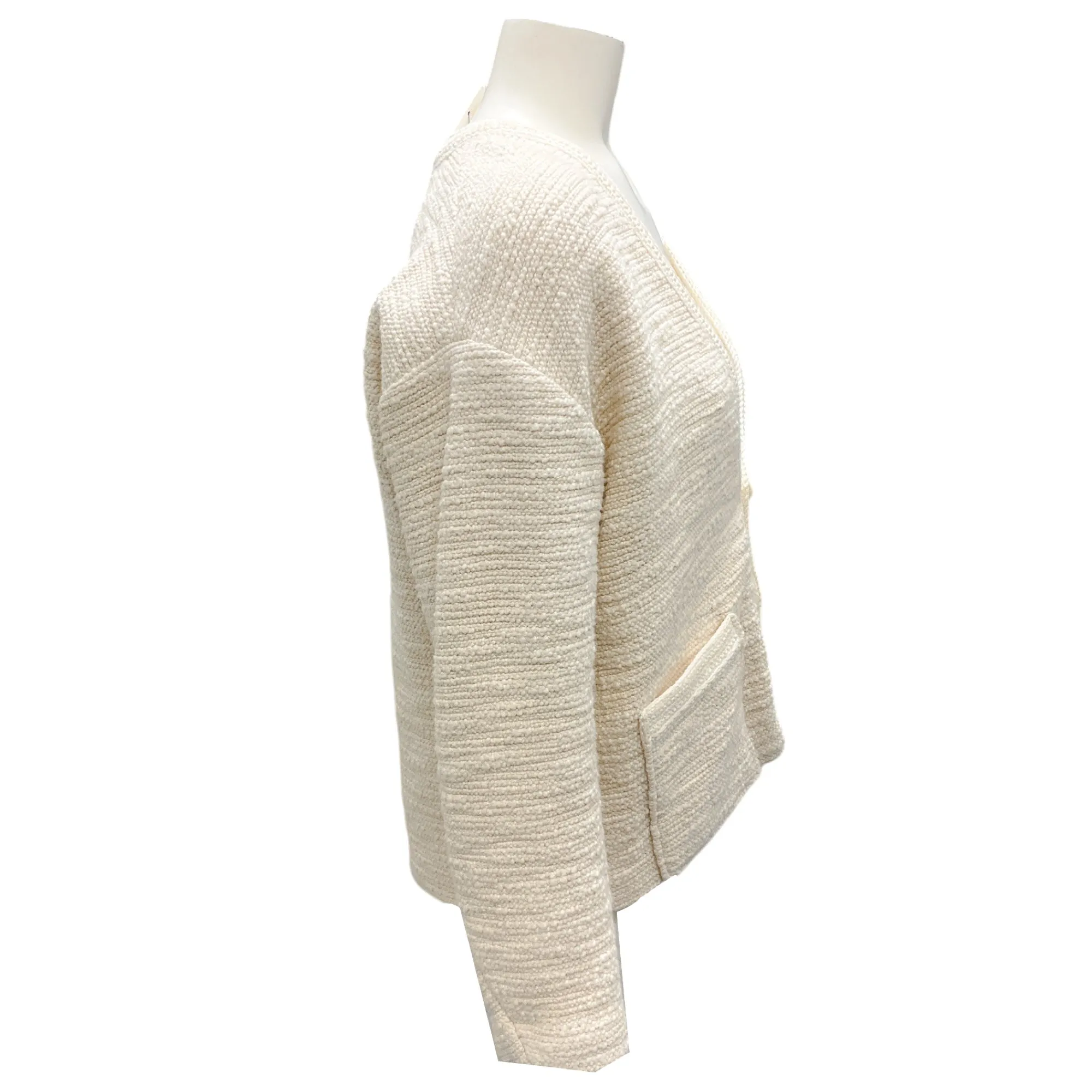 A.L.C. Ivory Peyton Cotton Boucle Jacket