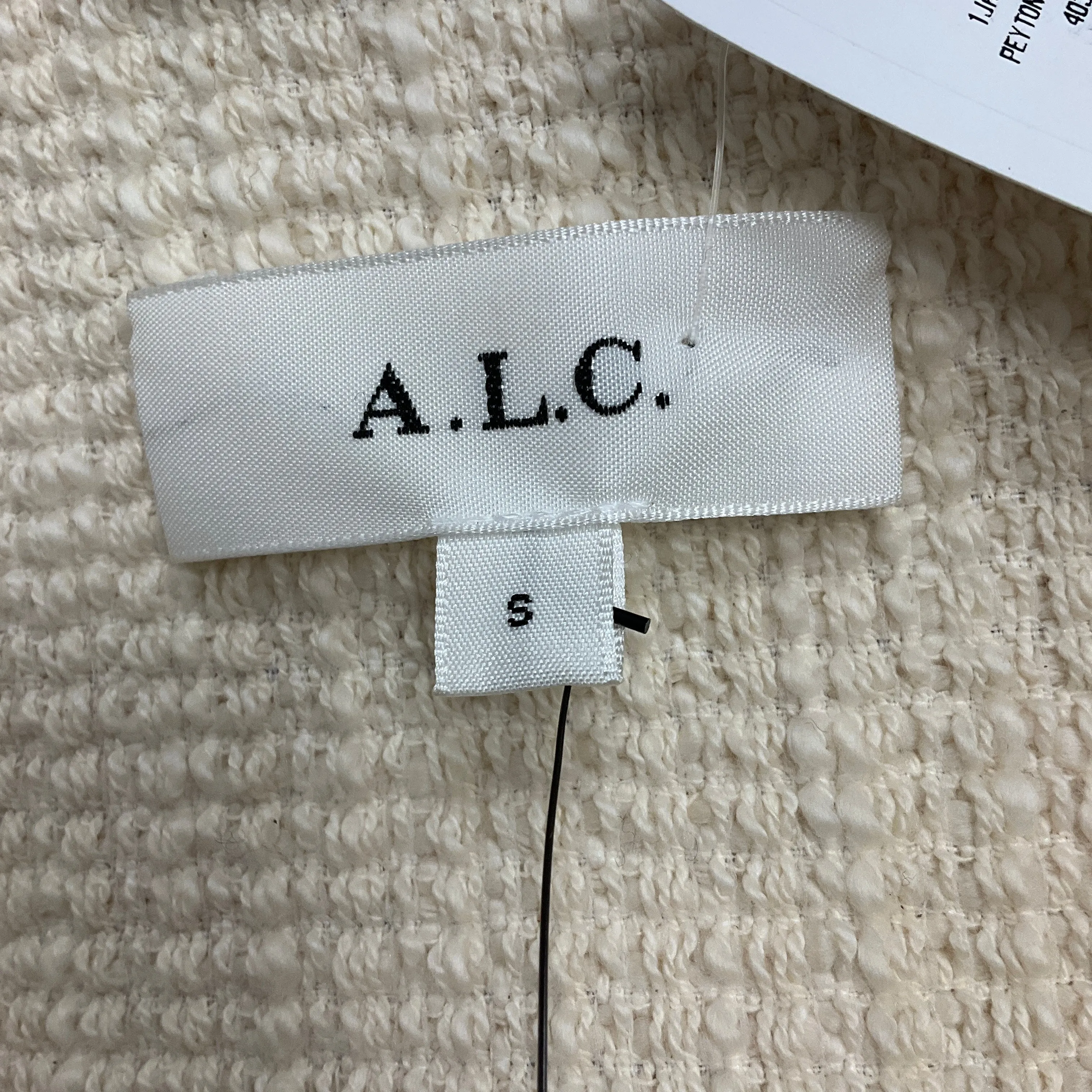 A.L.C. Ivory Peyton Cotton Boucle Jacket
