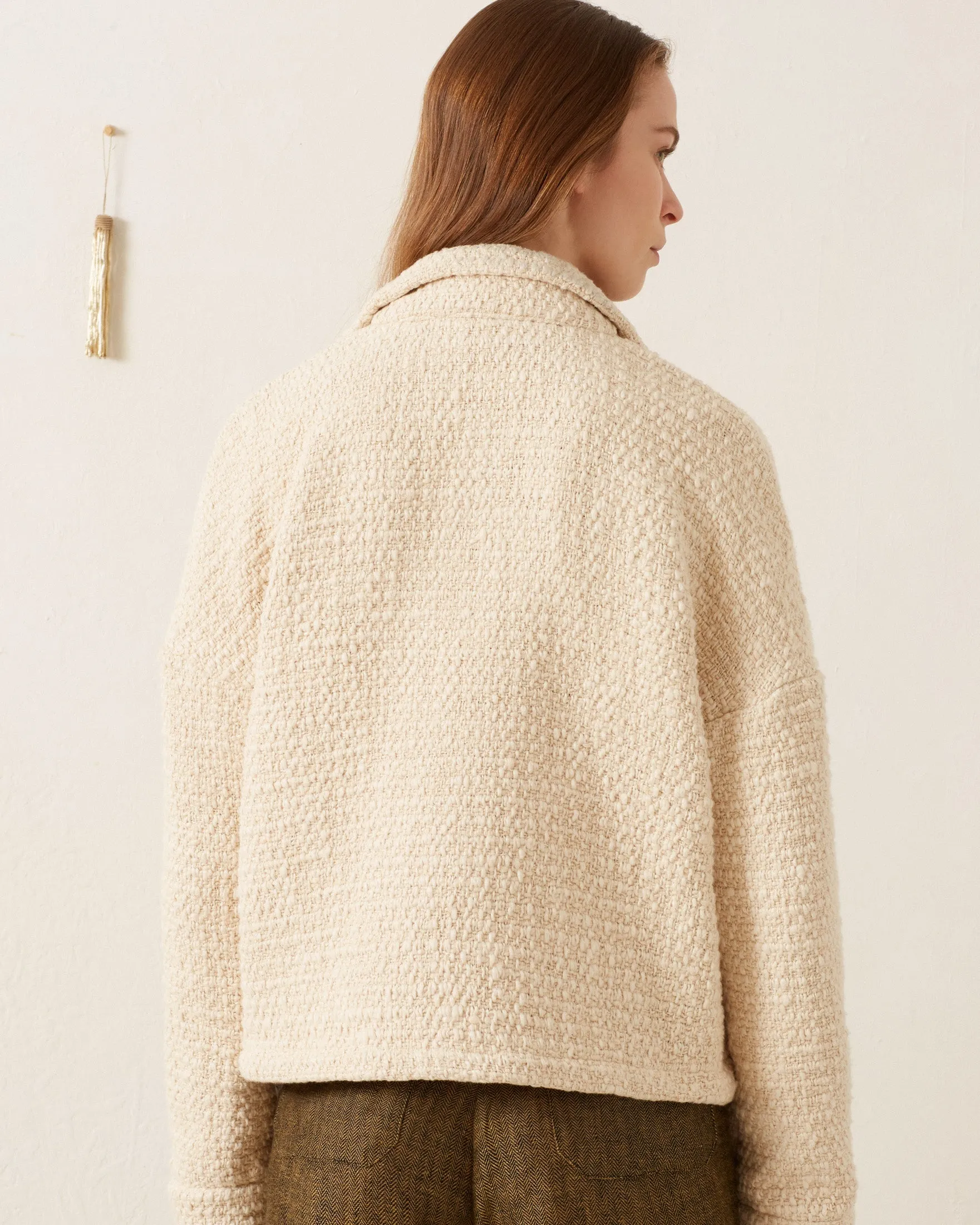 Allegra Pearl Boucle Top