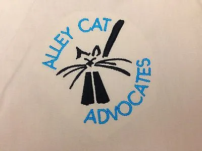 Alley Cat Advocates embroidered logo scrub tops, Sand Color