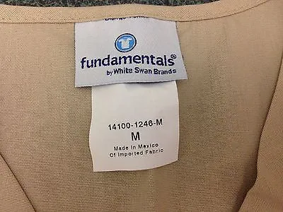 Alley Cat Advocates embroidered logo scrub tops, Sand Color