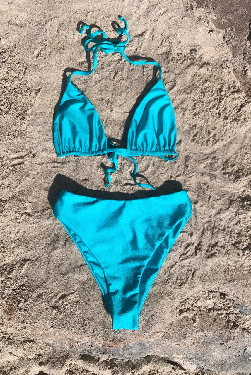 AMARA MID-HIGH WAISTED BOTTOM - LAGOON