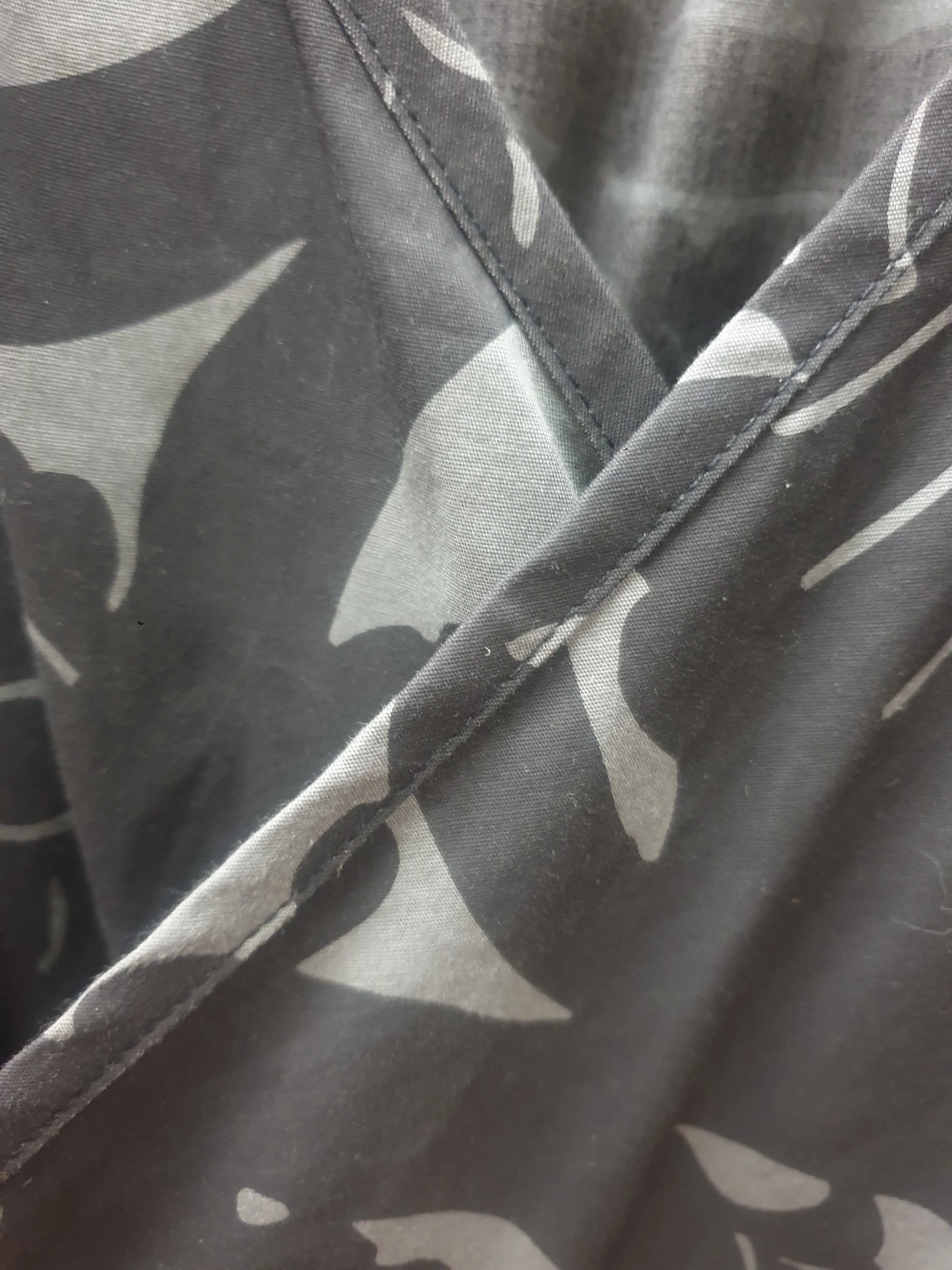 Ammo green and black print wrap dress size L