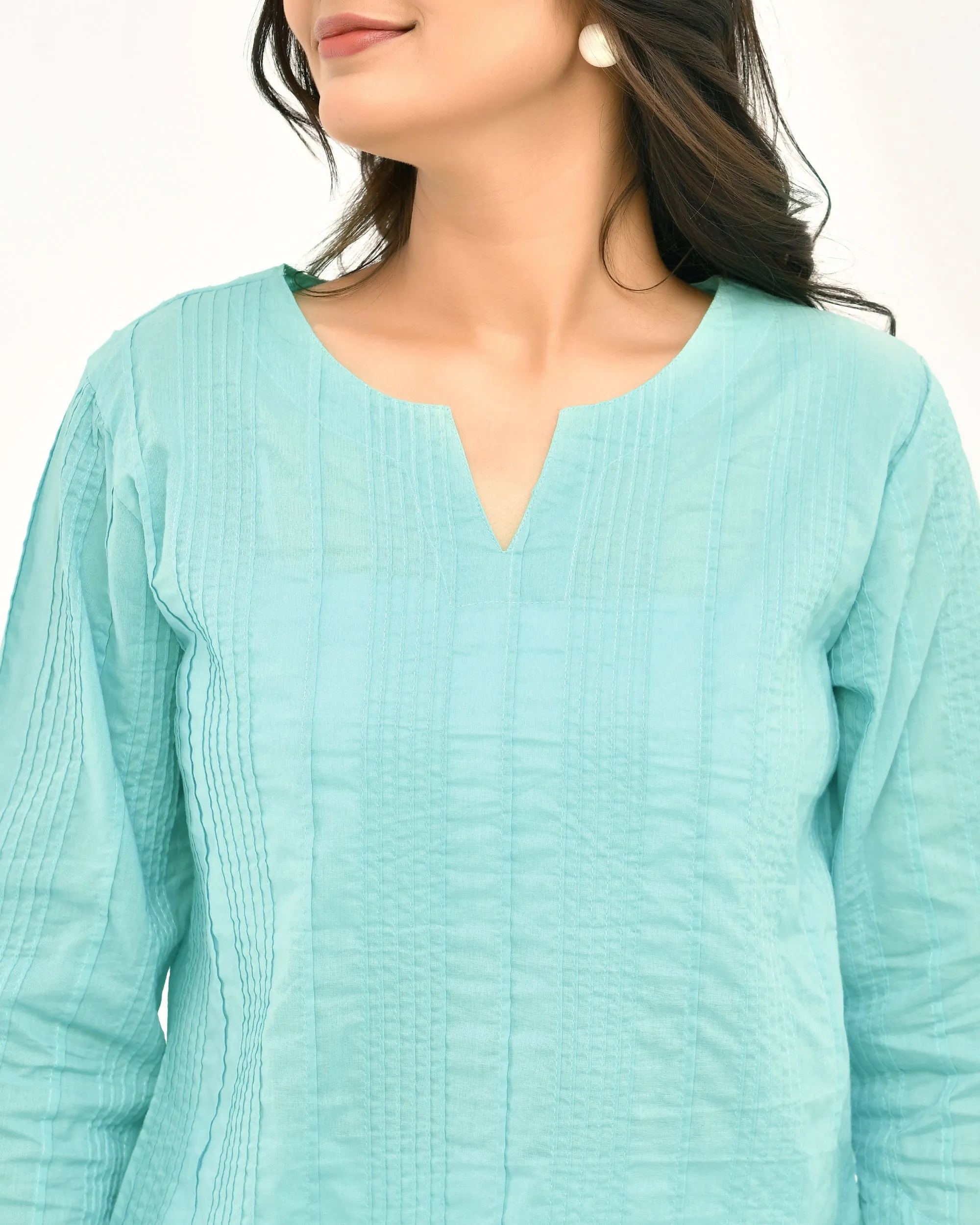 Aqua Everyday Cotton Top
