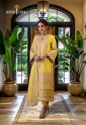 Asim Jofa | Luxury CAMBRIC 3 PCS '24 | AJFILE-29