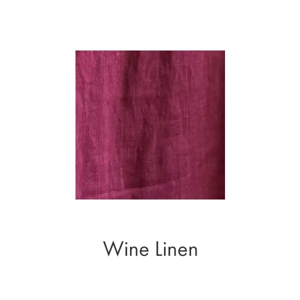 Atelier Dress in Wine Linen