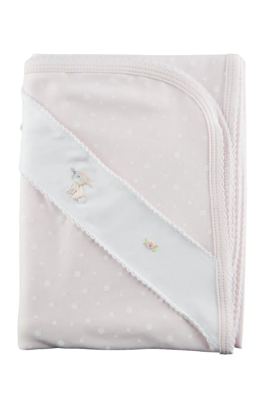 Baby Girl's Pink Polka Dot Blanket