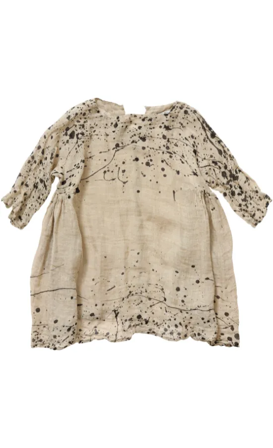 Banana Blue Navy Flax Splash Tunic