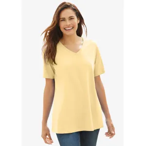 Banana Perfect Short-Sleeve V-Neck Tee PSW-7919