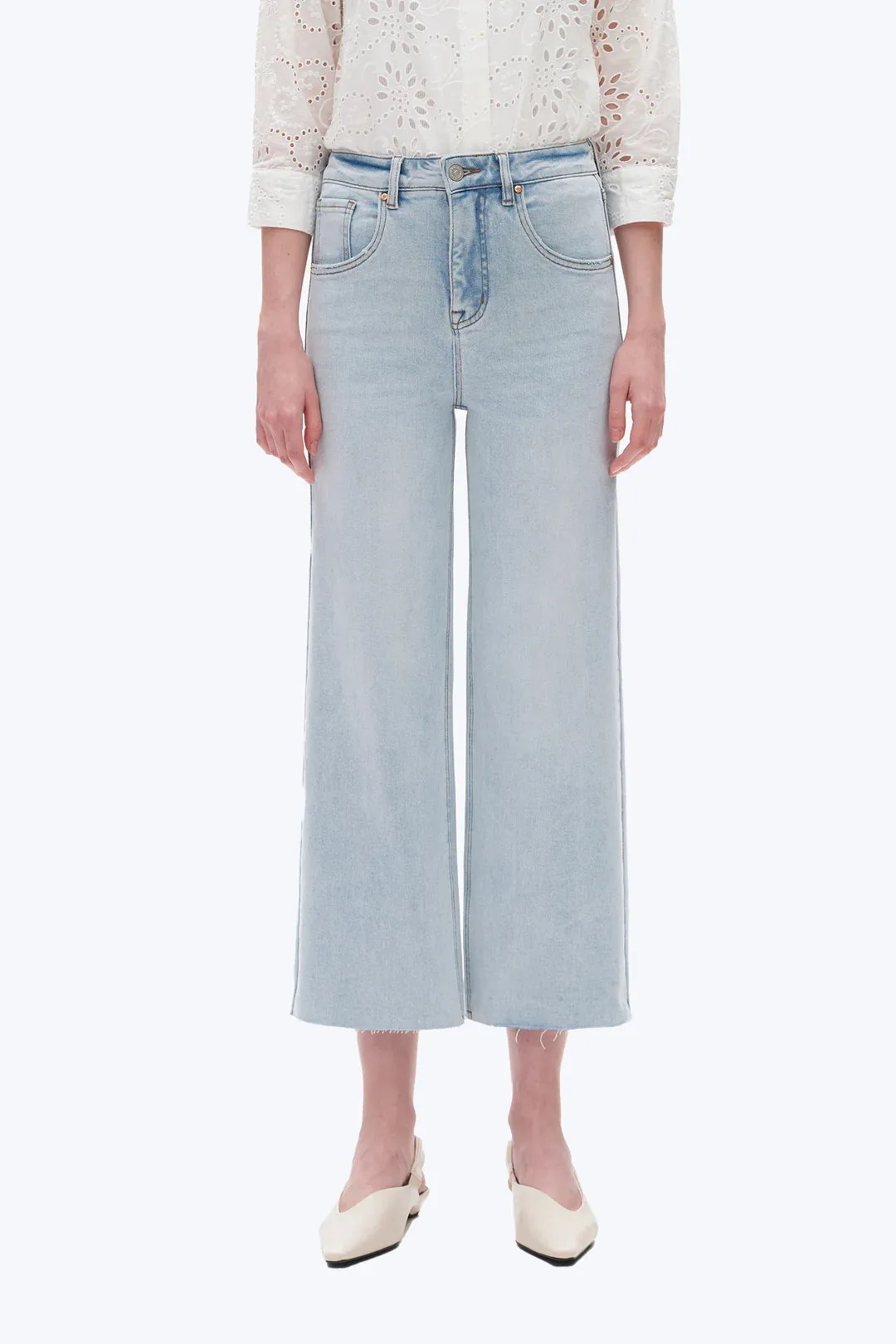 Bayeas High Rise Wide Leg Denim