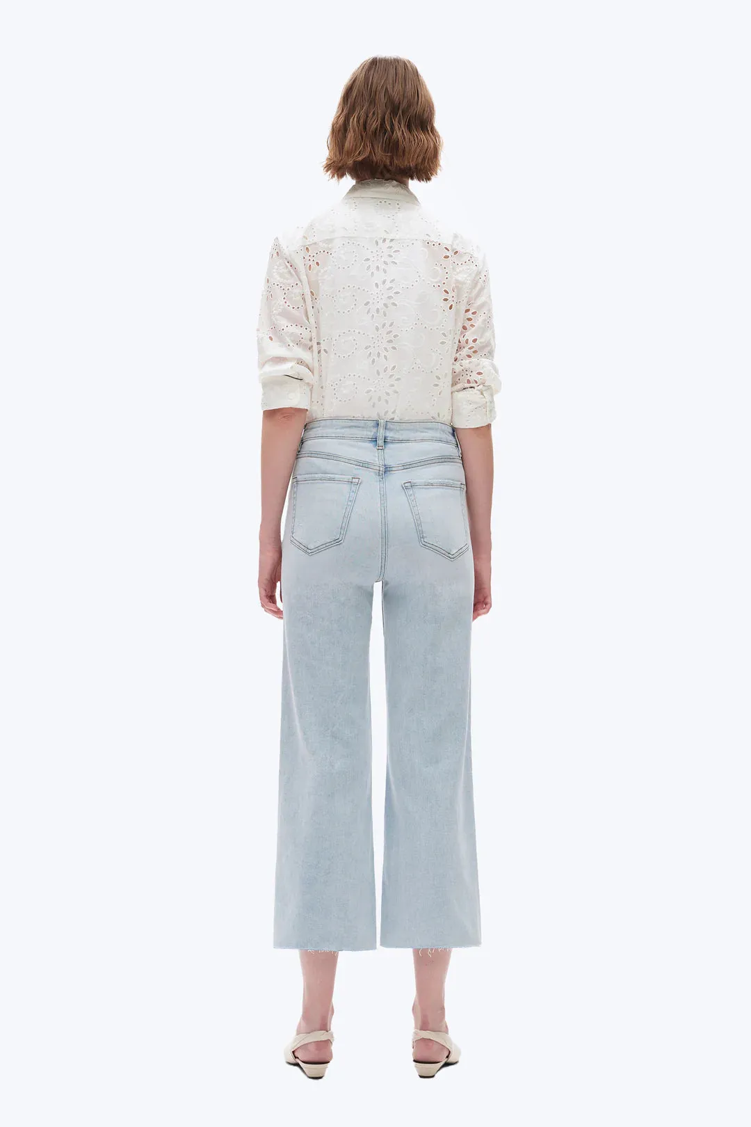 Bayeas High Rise Wide Leg Denim