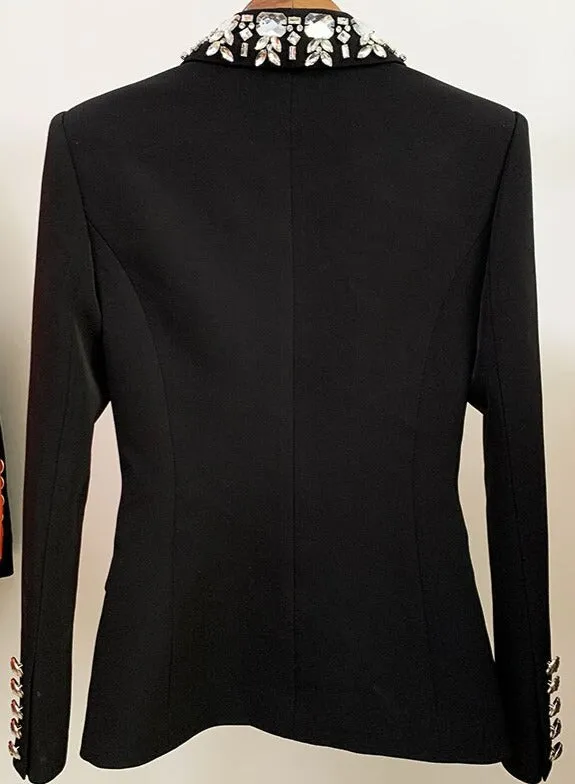 Beading Shawl Collar Blazer