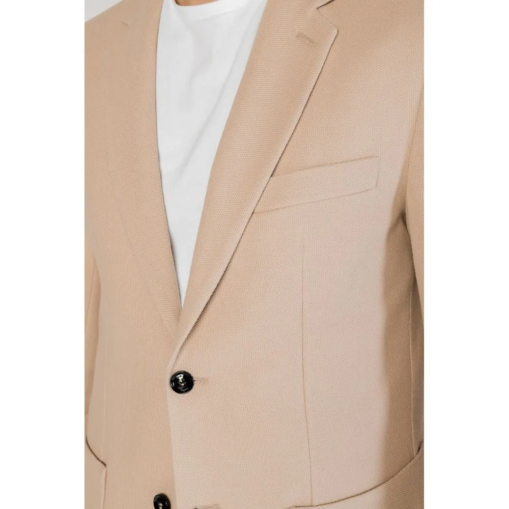 Beige Cotton Blazer