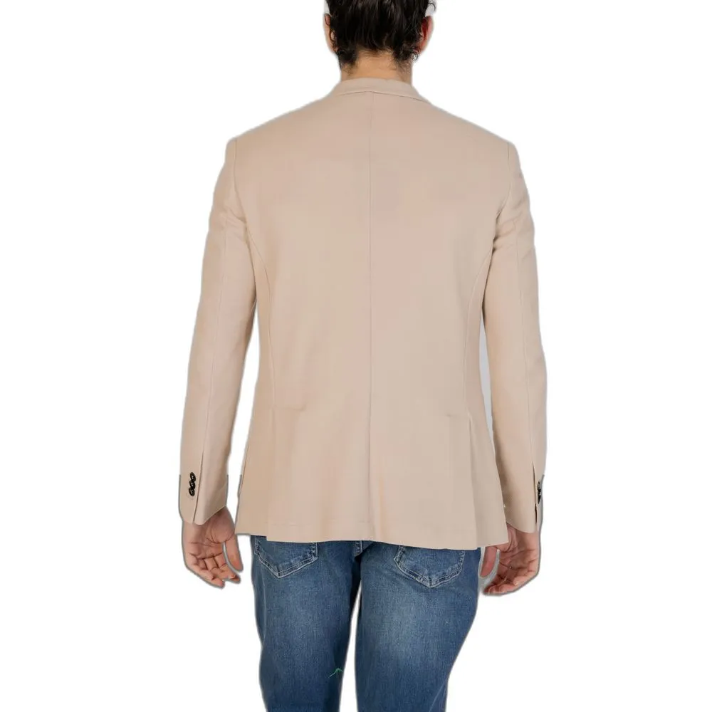Beige Cotton Blazer