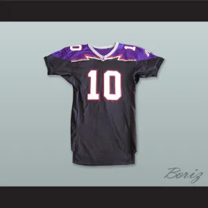 Bell 10 Detroit Fury Black Football Jersey