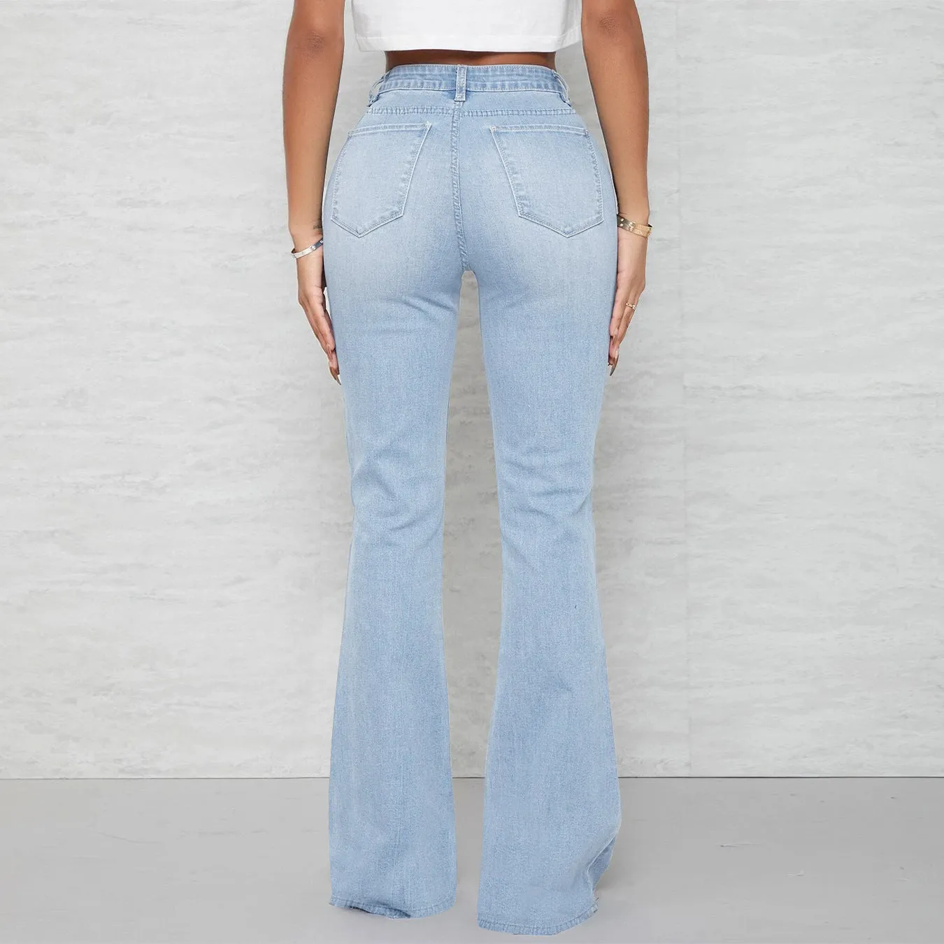 Bell Bottom High Waist Denim Jeans