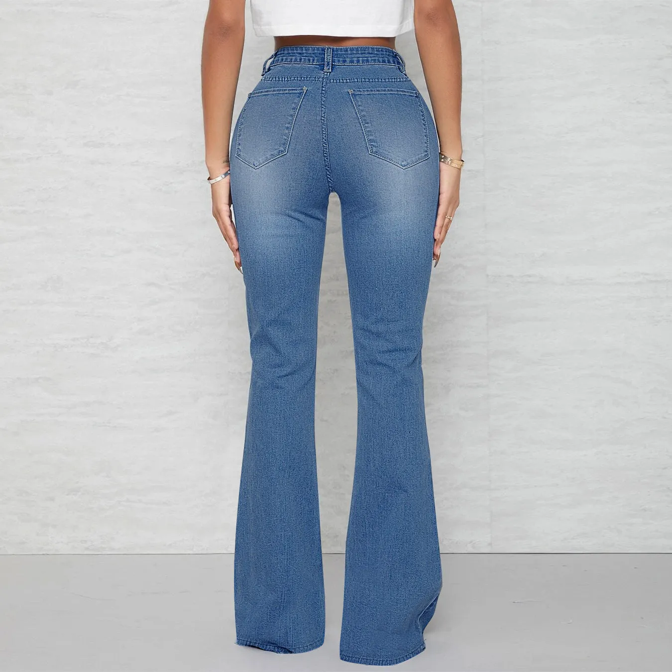 Bell Bottom High Waist Denim Jeans