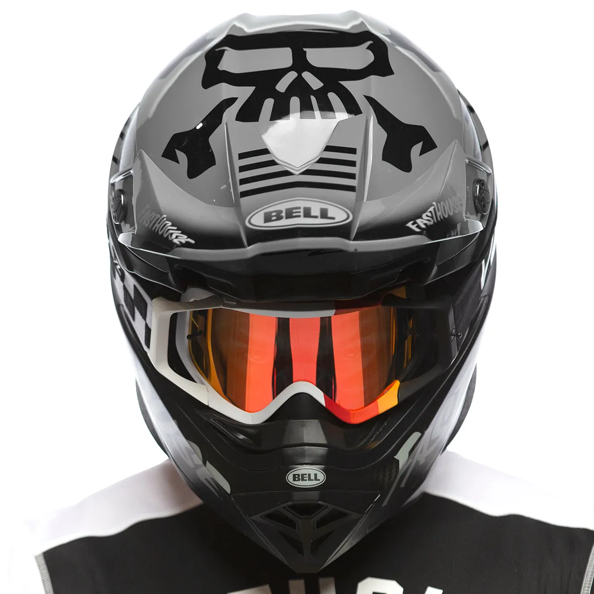 Bell Moto-10 Spherical Fasthouse Limited Edition BMF Helmet - Gray/Black