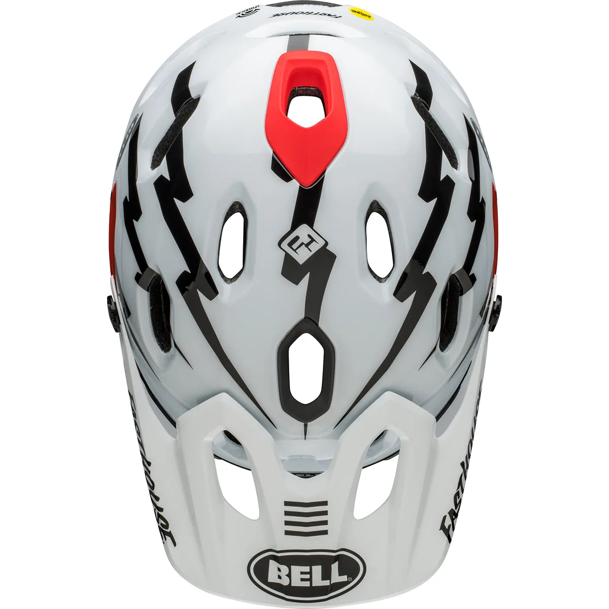 Bell Super DH Spherical MTB Helmet - Black/White