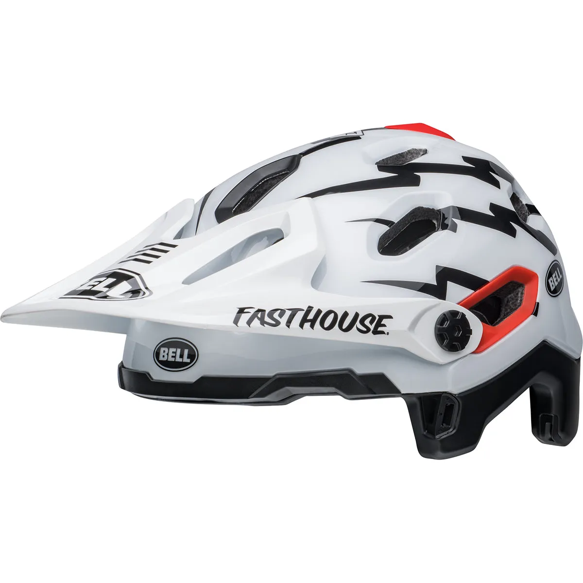 Bell Super DH Spherical MTB Helmet - Black/White
