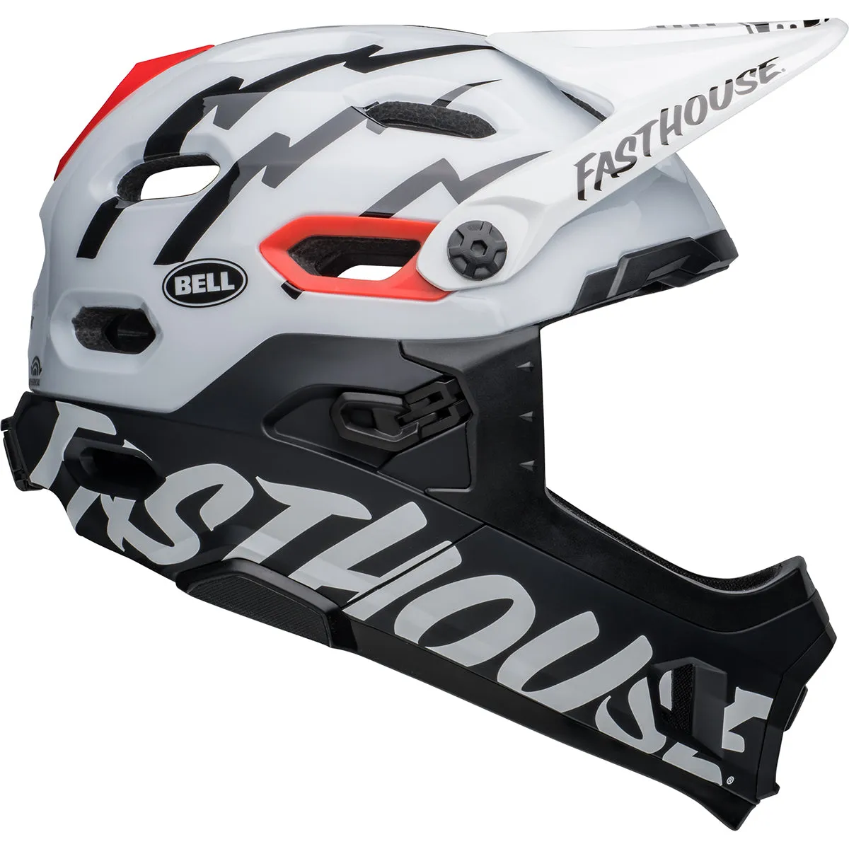 Bell Super DH Spherical MTB Helmet - Black/White