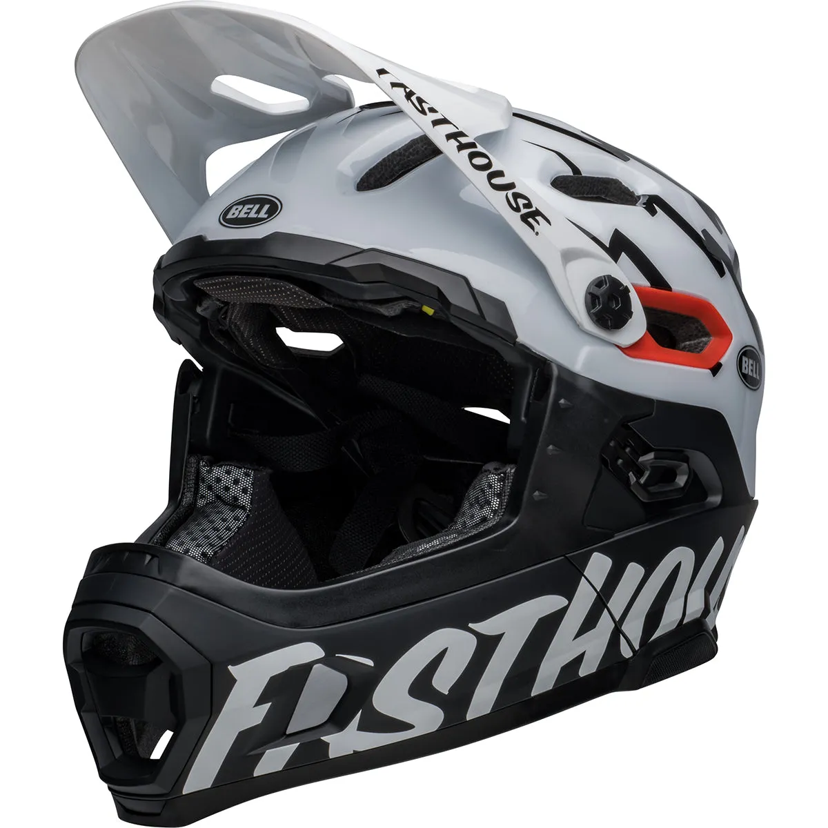 Bell Super DH Spherical MTB Helmet - Black/White