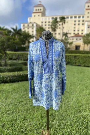 Bella Tu Drew Tunic in Blue