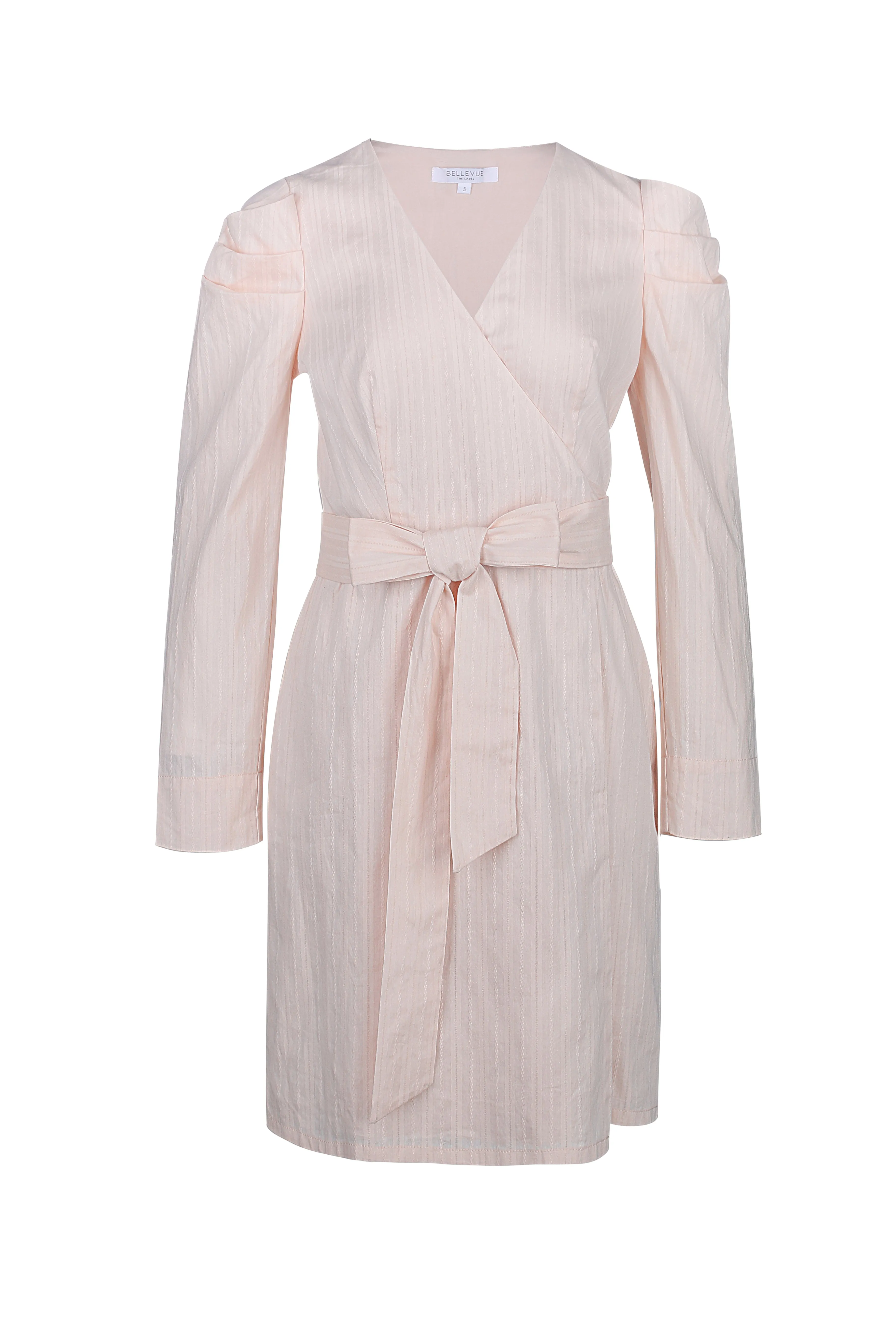 Bianca Mini Wrap Dress- Cream